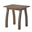 Gray Wood End Table for Living Room Bedroom  Versatile Use