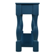 Navy 63 Pine Wood Console Table with 3 Drawers and Shelf for Entryway Sofa