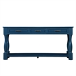 Navy 63 Pine Wood Console Table with 3 Drawers and Shelf for Entryway Sofa