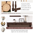 Light Espresso 63 Pine Wood Console Table with 3 Drawers and Shelf for Entryway