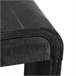 Black Solid Wood Retro Console Table with 2 Drawers and Open Shelf