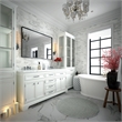36  Glossy Black Aluminum Framed Rectangle Bathroom Wall Vanity Mirror