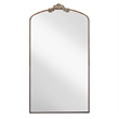 Brown Arched Full Length Mirror 66 Metal Framed Ornate Floor Mirror