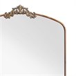 Brown Arched Full Length Mirror 66 Metal Framed Ornate Floor Mirror