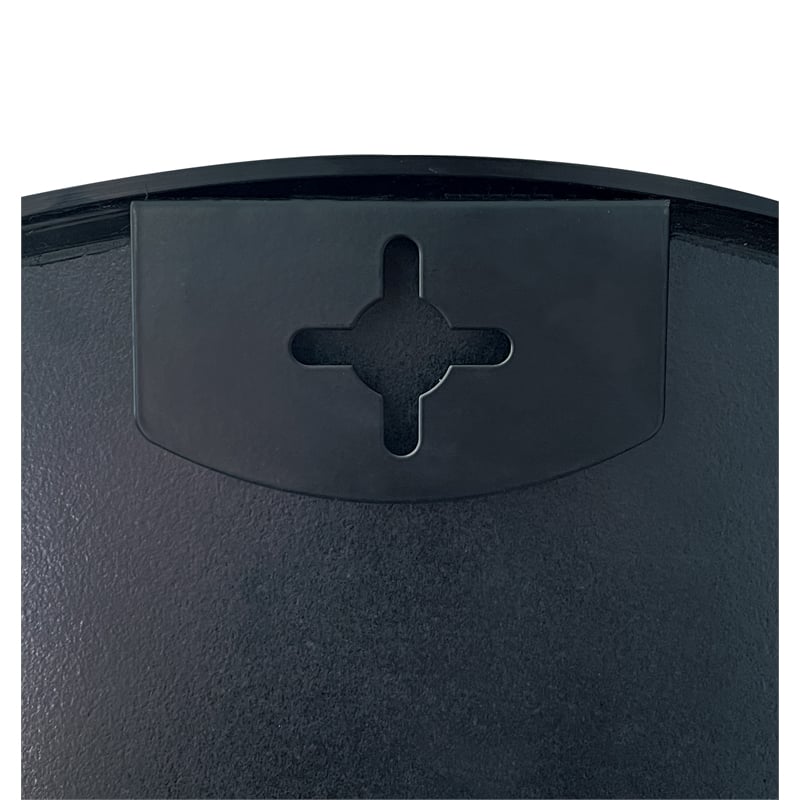 24 Black Metal Framed Arched Bathroom Wall Mirror Metal Wood Black