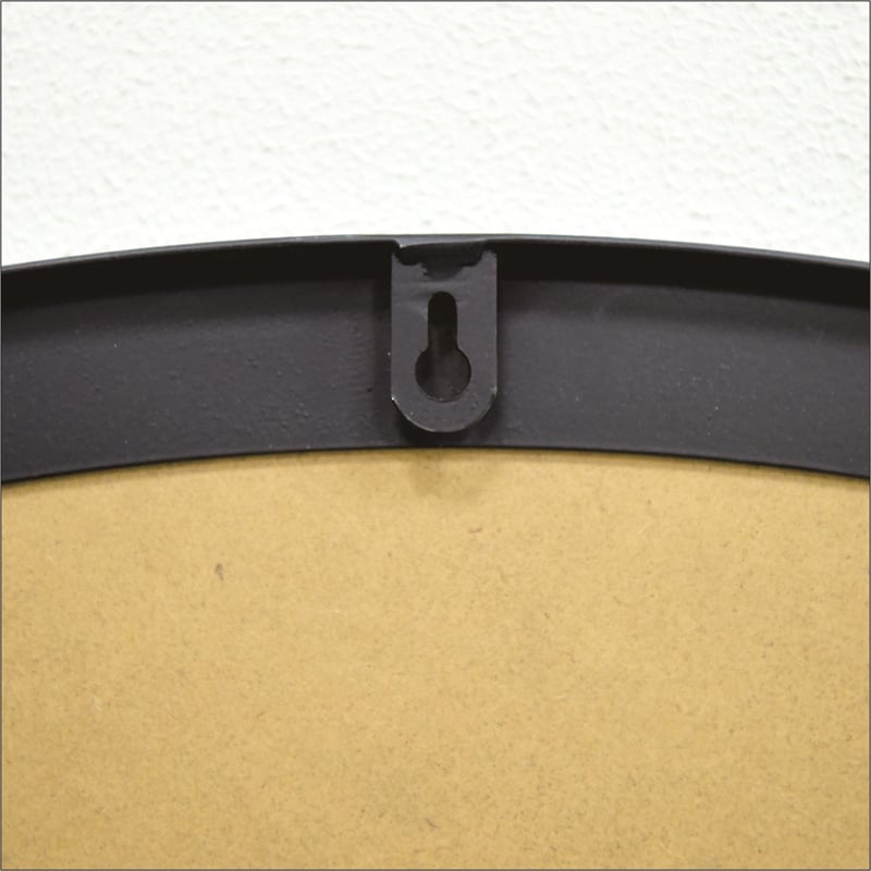 Black Wood Round Wall Mounted Mirror for Bedroom Living Room and  Home Decor