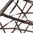 Brown Rattan Teardrop Hanging Egg Chair with Water-Resistant Cushions