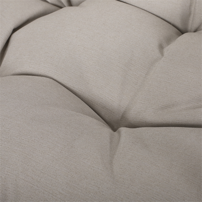 Beige Fabric Hanging Chair with 8ft Chain