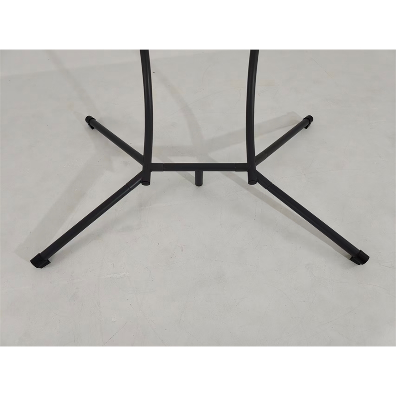 Beige Steel 2-Person Indoor Outdoor Wicker Hanging Egg Chair with Stand