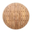 47.25  Teak Wood Round Outdoor Patio Dining Table for Backyard and Lawn