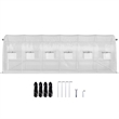 White Polyester Walk in Tunnel Greenhouse with 12 Roll up Windows