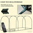 Black Steel Crop Cage Plant Protection Tent with Zippered Doors and Stakes