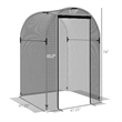 Black Steel Galvanized Crop Cage Plant Protection Tent with Zippered Door