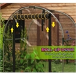 Black Steel Galvanized Crop Cage Plant Protection Tent with Zippered Door