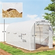 White Steel Walk-in Tunnel Greenhouse Hoop House