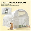 White Steel Walk-in Tunnel Greenhouse Hoop House