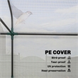 White Steel Portable Mini Greenhouse with Spacious Design