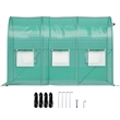 Green Polyester Walk in Tunnel Greenhouse6.6 ft Portable Hot House