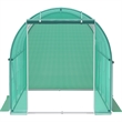 Green Polyester Walk in Tunnel Greenhouse6.6 ft Portable Hot House