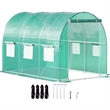 Green Polyester Walk in Tunnel Greenhouse6.6 ft Portable Hot House