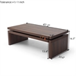 Walnut Wood Coffee Table Modern Rectangular Living Room Center Table