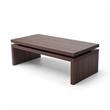 Walnut Wood Coffee Table Modern Rectangular Living Room Center Table