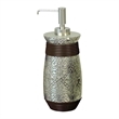 Silver Resin Soap Dispenser Pump Bottle for Bathroom and Kitchen Sink