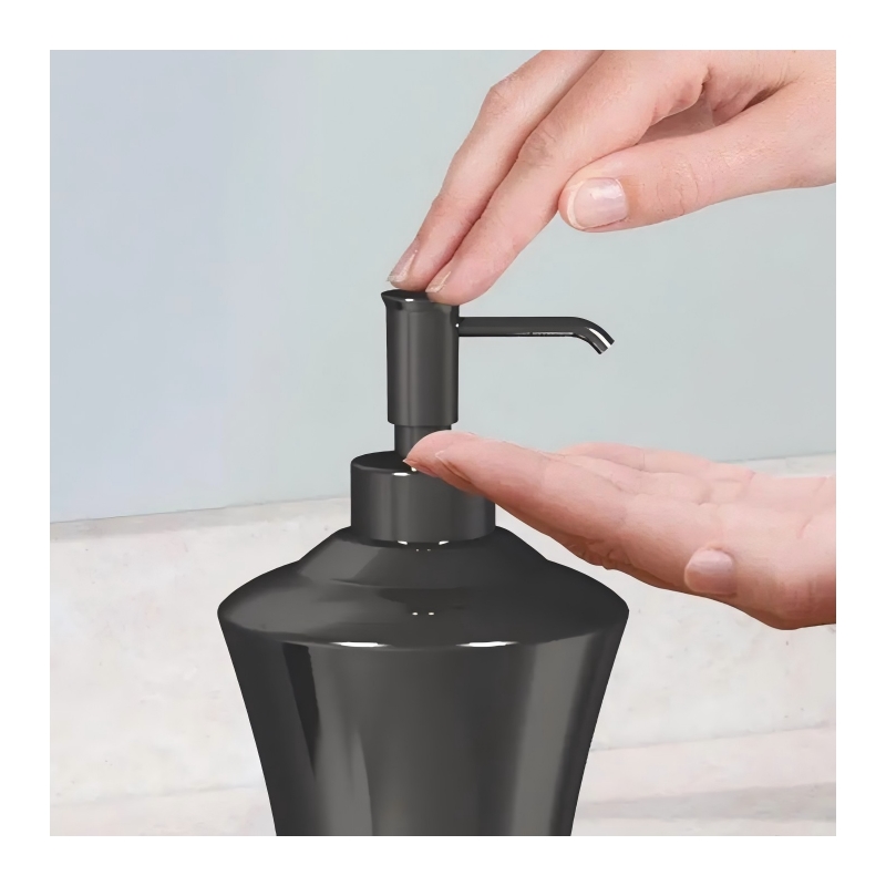 Black Stainless Steel Liquid Soap Dispenser Pump for Bathroom and  Kitchen Sink