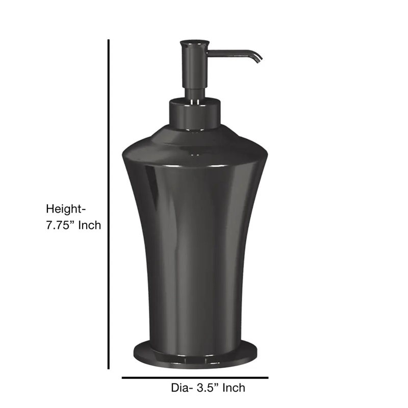 Black Stainless Steel Liquid Soap Dispenser Pump for Bathroom and  Kitchen Sink
