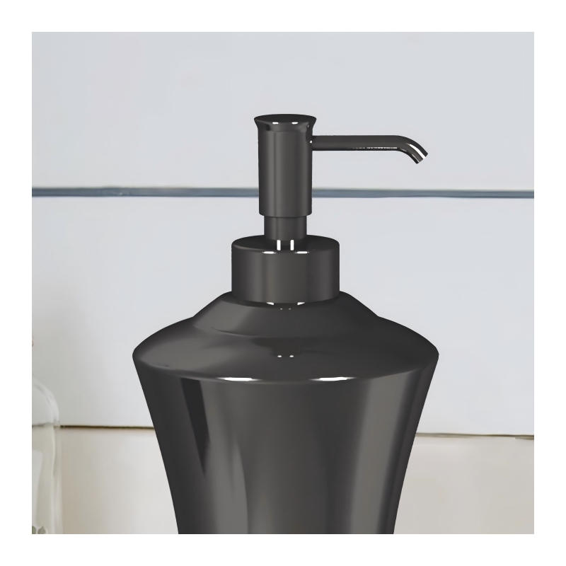 Black Stainless Steel Liquid Soap Dispenser Pump for Bathroom and  Kitchen Sink