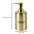 Gold Stainless Steel Soap Dispenser Pump for Bathroom Vanity and  Kitchen Sink