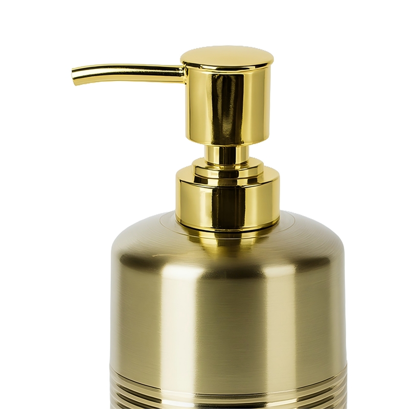 Gold Stainless Steel Soap Dispenser Pump for Bathroom Vanity and  Kitchen Sink