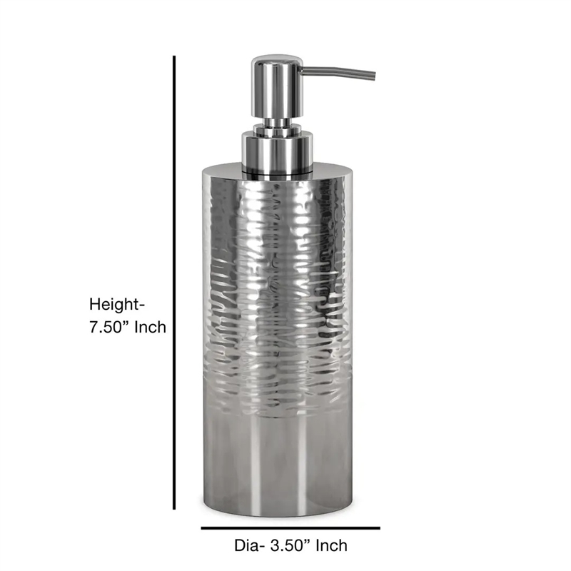 Gray Stainless Steel Liquid Soap Dispenser Pump for Bathroom and  Kitchen Sink