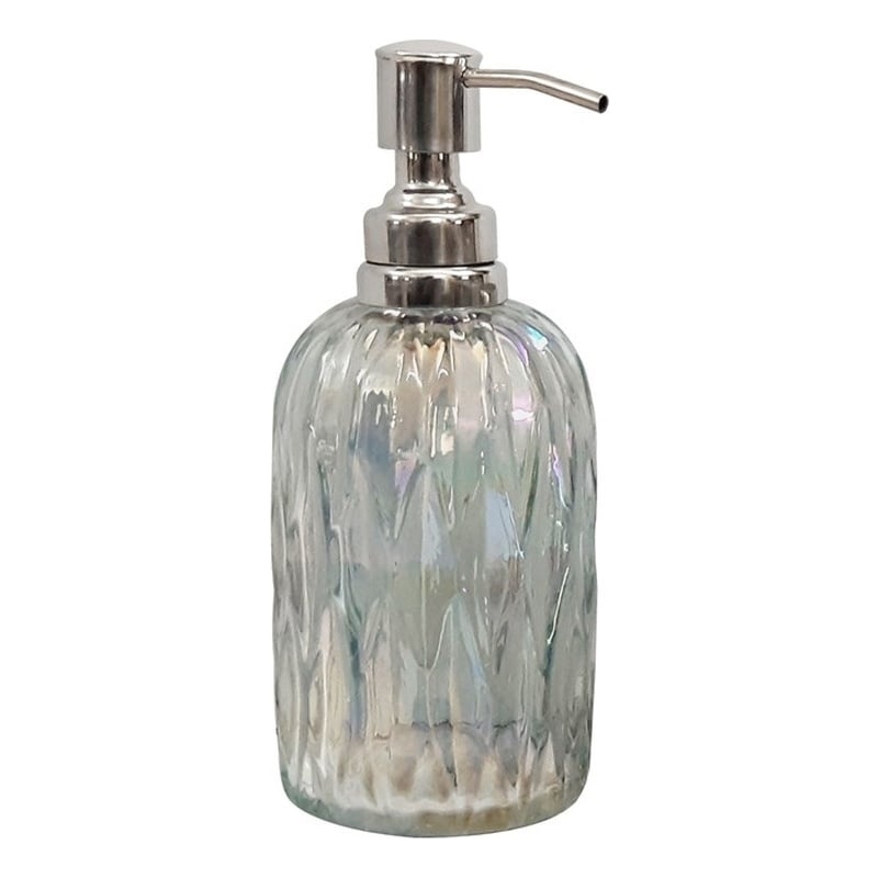 Multi-Color Glass Soap Dispenser Pump Bottle for Bathroom and KitchenSink