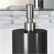 Black Resin Liquid Soap Dispenser Pump Bottle for Bathroom and Kitchen Sink