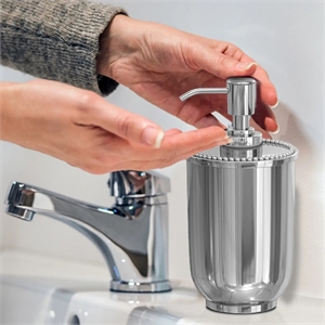 Gray Stainless Steel Liquid Soap Dispenser Pump for Bathroom and  Kitchen Sink