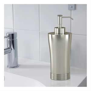 Pewter Stainless Steel Liquid Soap Dispenser Pump for Bathroom and Kitchen Sink