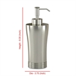 Pewter Stainless Steel Liquid Soap Dispenser Pump for Bathroom and Kitchen Sink