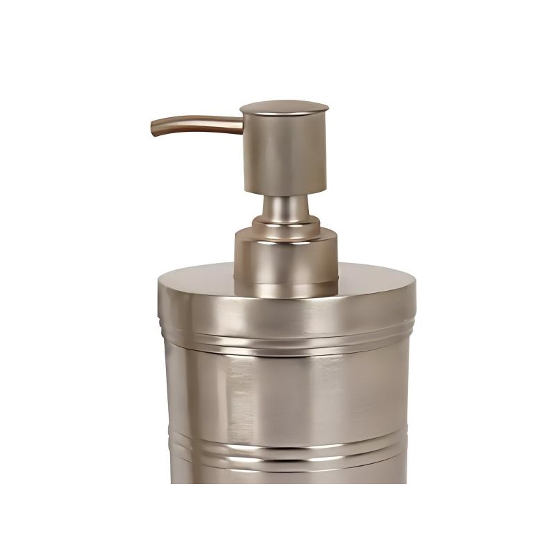 Pewter Stainless Steel Soap Dispenser Pump Bottle for Bathroom and  Kitchen Sink