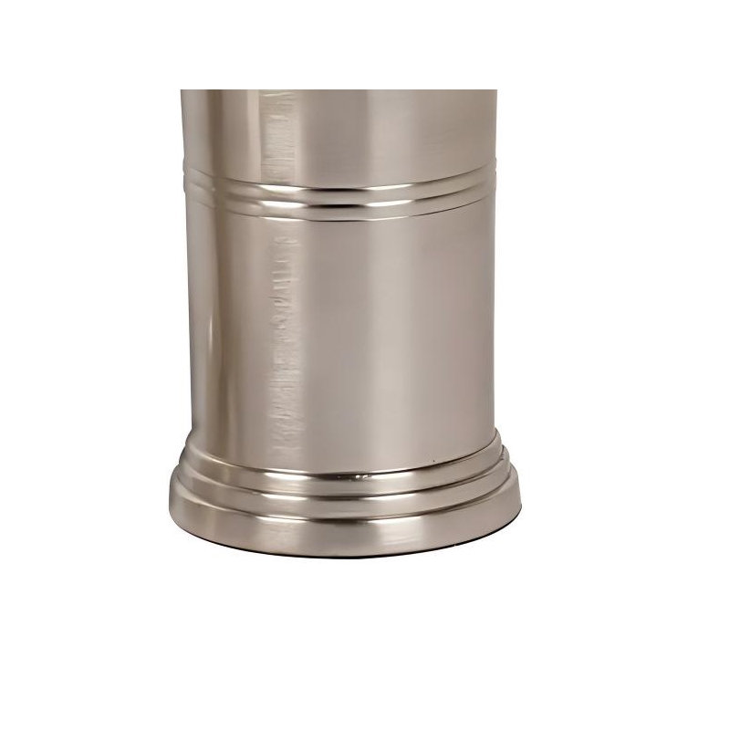 Pewter Stainless Steel Soap Dispenser Pump Bottle for Bathroom and  Kitchen Sink