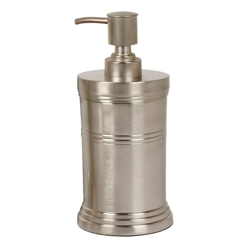 Pewter Stainless Steel Soap Dispenser Pump Bottle for Bathroom and  Kitchen Sink