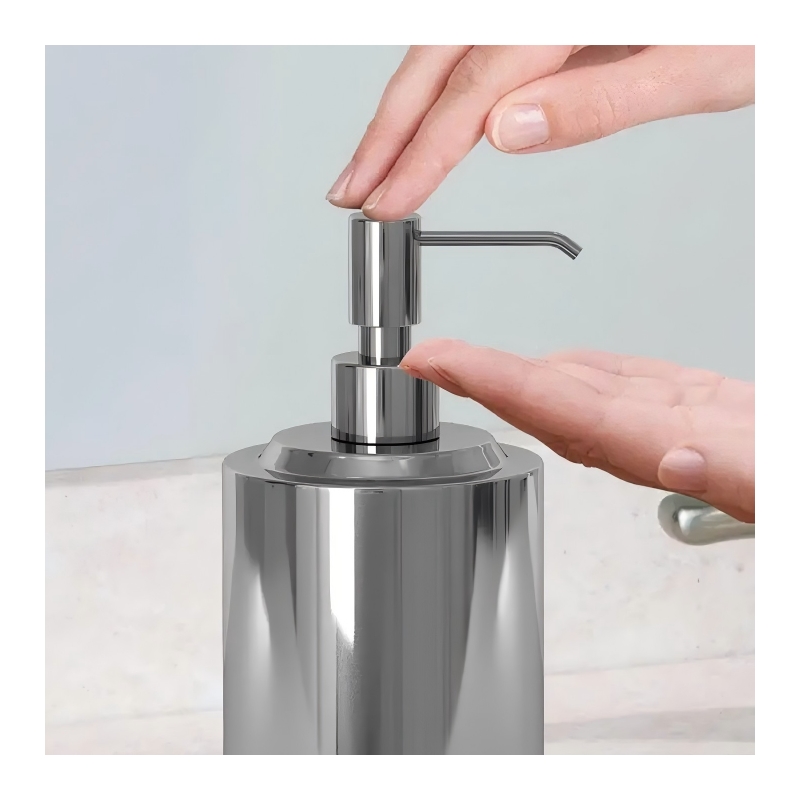 Chrome Stainless Steel Liquid Soap Dispenser Pump for Bathroom and  Kitchen Sink