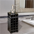 Black Resin Liquid Soap Dispenser for Bathroom Vanity and  Kitchen Sink