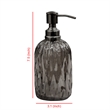 Black Glass Liquid Soap Dispenser Pump for Bathroom Vanity and  Kitchen Sink