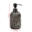 Black Glass Liquid Soap Dispenser Pump for Bathroom Vanity and  Kitchen Sink