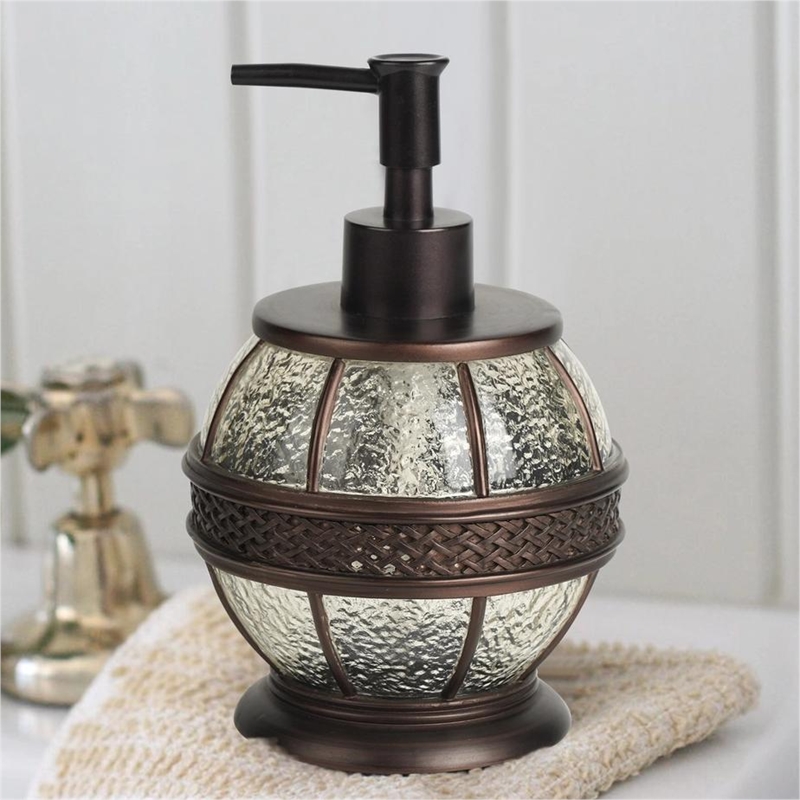 Oil Brushed Bronze Resin Soap Dispenser for Bathroom Vanity and  Kitchen Sink