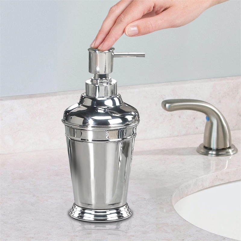 Chrome Stainless Steel Liquid Soap Dispenser Pump for Bathroom and  Kitchen Sink