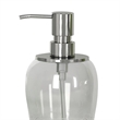 Smoke Metal  Crackle Glass Soap Dispenser Pump for Bathroom and  Kitchen Sink