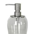 Smoke Metal  Crackle Glass Soap Dispenser Pump for Bathroom and  Kitchen Sink