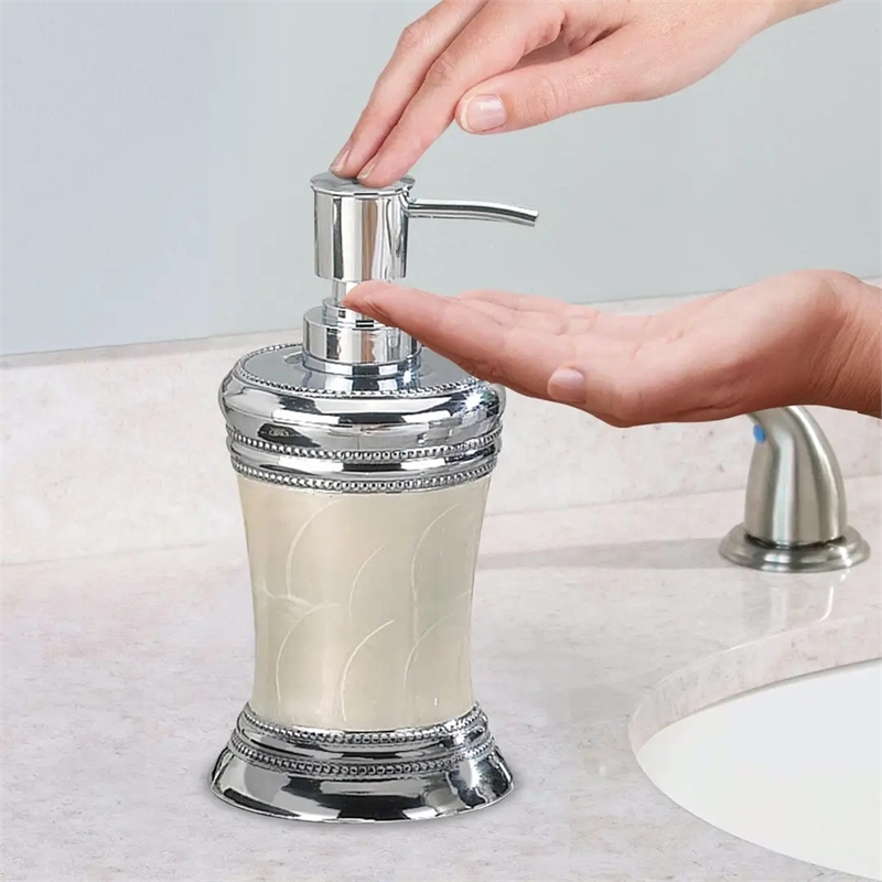 Chrome Stainless Steel Soap Dispenser Pump for Bathroom Vanity and  Kitchen Sink